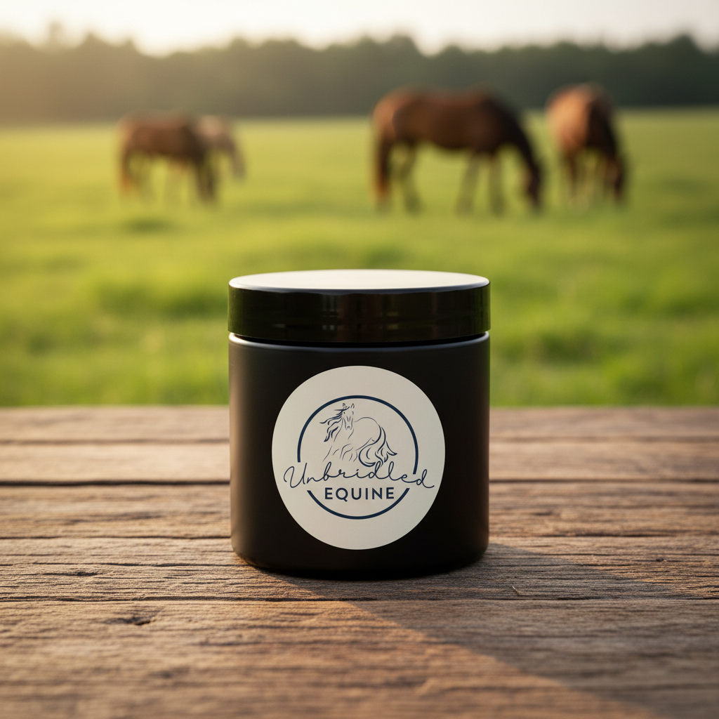 Skin Salve with Unbridled Equine Logo